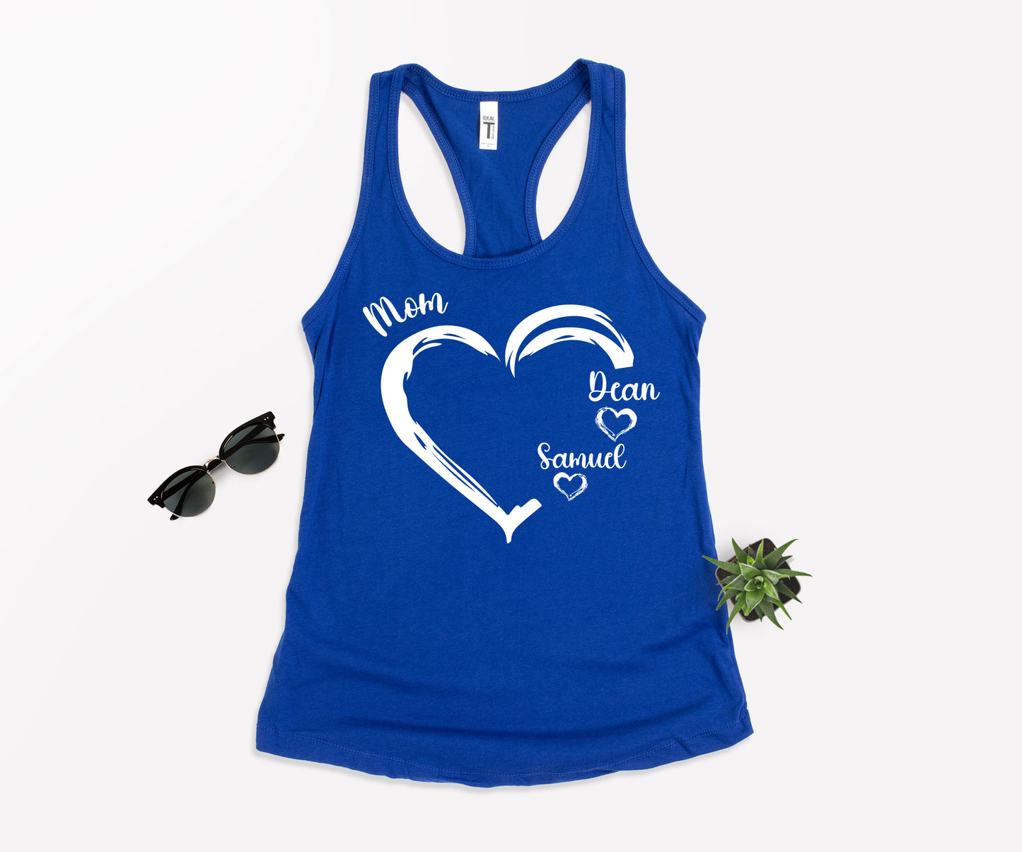 Personalized Mom Shirt, Mom Heart Shirt, Mom Shirt with Kids Name-newamarketing