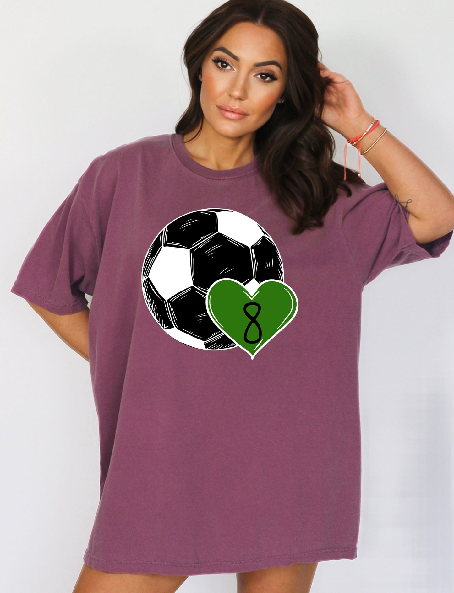 Custom Soccer Mom Shirt, Soccer Number Mom Shirt, Comfort Colors Shirts-newamarketing