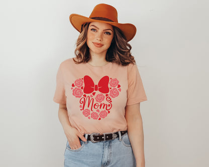 Minnie Mouse Mom Shirt, Minnie Mom Shirt, Red Minnie Mom Shirt-newamarketing