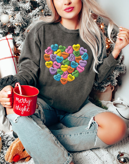 Comfort Color Sweatshirt, Nurse Sweatshirts, Cute Nurse Sweatshirt-newamarketing