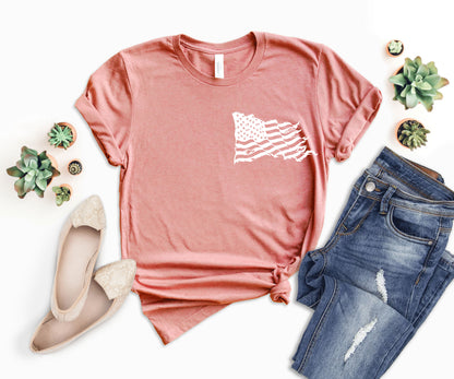 American Flag Shirt, Patriotic American Flag T-shirt, Usa Made American Flag Shirt-newamarketing