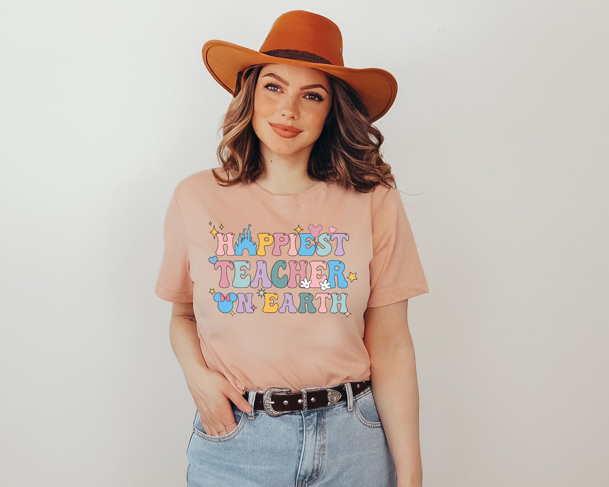 Happiest Teacher Earth Shirt, Happiest Teacher Tee, Disney Teacher Tee-newamarketing