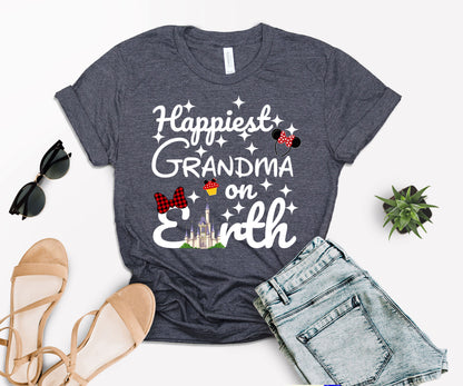 Happiest Tees On Earth, Disney Grandma Shirt, Disney Family Shirts-newamarketing