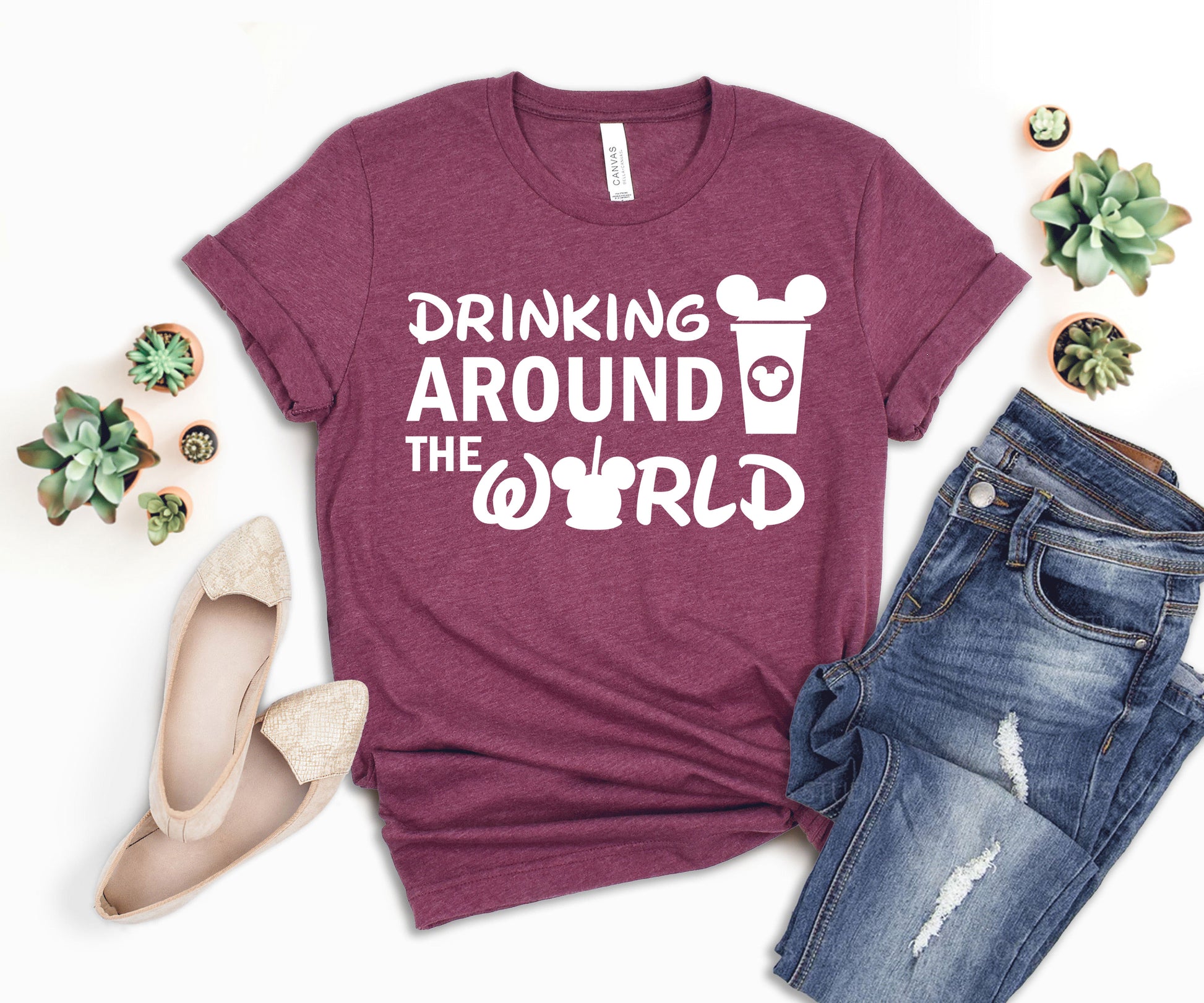 Disney Drinking Around The World Shirt, Drinking Disney Shirts, Disneyland Shirt-newamarketing