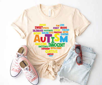 Love Autism Shirt, T-Shirts Autism Awareness, Heart For Autism-newamarketing