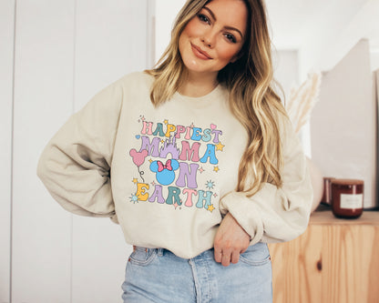 Happiest Mama on Earth, Womens Disney Sweater, Happiest Mom Hoodie-newamarketing