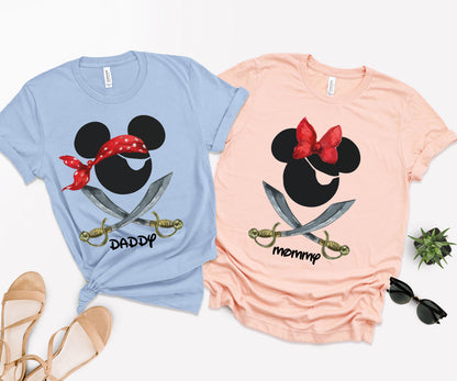 Disney Pirates Shirts, Personalized Family Disney Shirts, Disney Matching Shirts for Family-newamarketing
