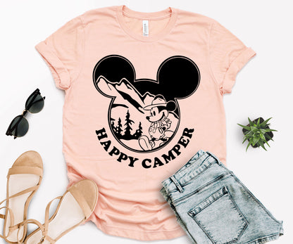 Happy Camper Shirt, Disney Camp Shirts, Camper Shirt-newamarketing