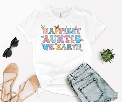 Happiest Aunt on Earth, Happiest Place on Earth Shirt, Auntie Shirts-newamarketing