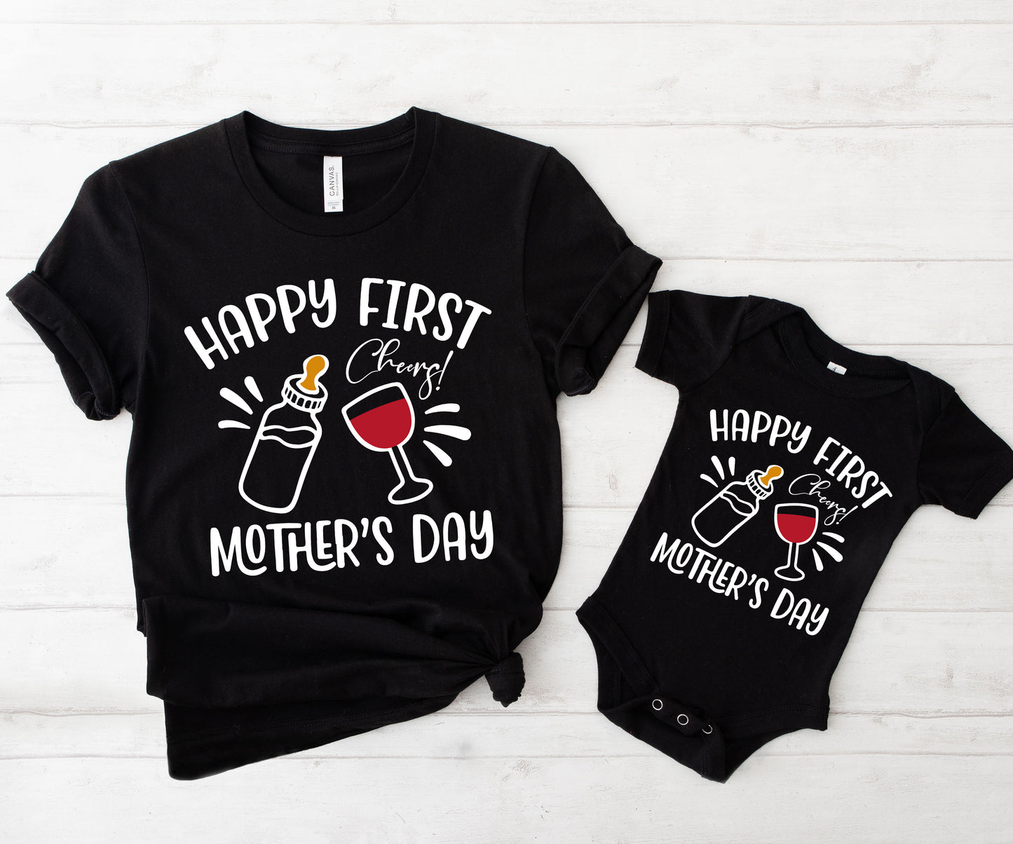 Happy First Mother's Day Shirts, Matching Mommy and Me Shirts, Mommy and Me Outfits-newamarketing