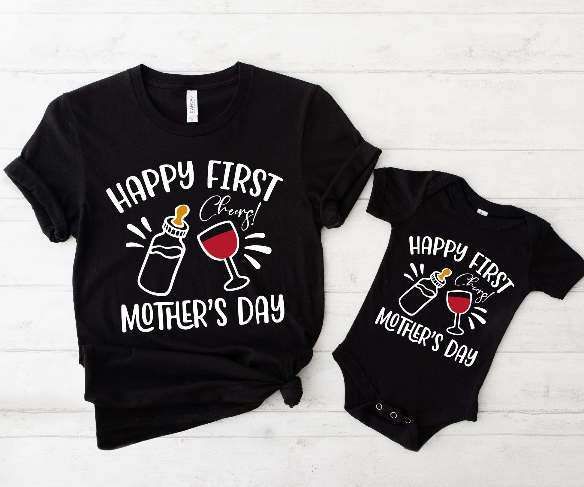 Happy First Mother's Day Shirts, Matching Mommy and Me Shirts, Mommy and Me Outfits-newamarketing