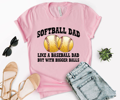 Softball Dad Shirt, Baseball Dad T-Shirt, Dad T-Shirts Funny-newamarketing