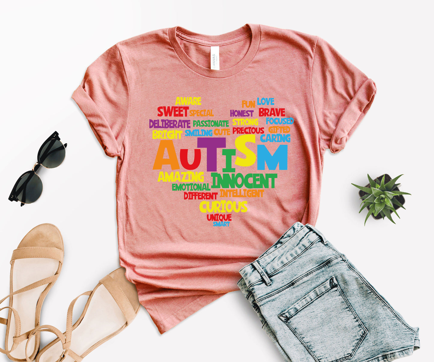 Love Autism Shirt, T-Shirts Autism Awareness, Heart For Autism-newamarketing