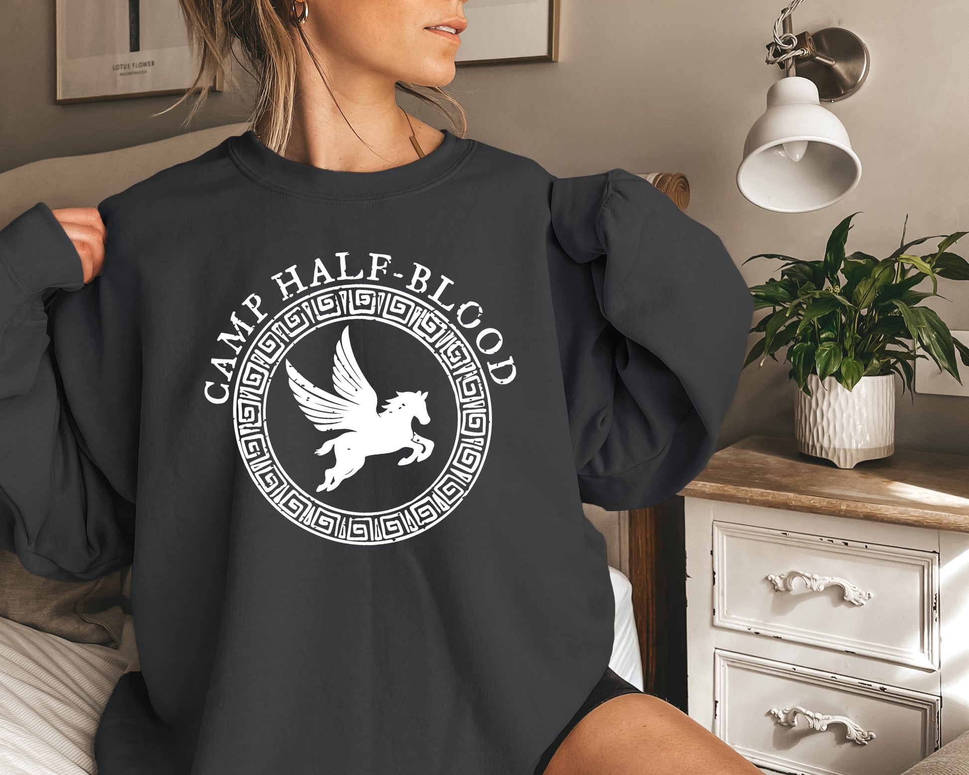 Camp Half Blood Sweatshirt, Camping Sweatshirt, Percy Jackson Hoodies-newamarketing