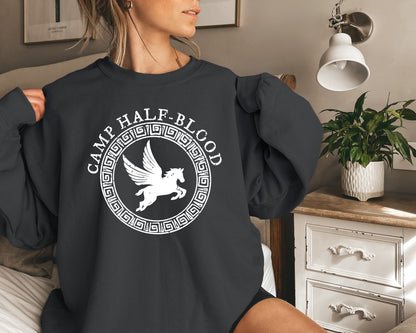 Camp Half Blood Sweatshirt, Camping Sweatshirt, Percy Jackson Hoodies-newamarketing
