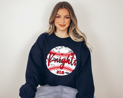Custom Softball Hoodie, Personalized Baseball Sweatshirt, Vintage Baseball Sweaters-newamarketing