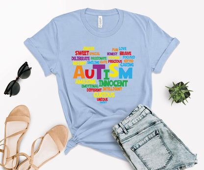 Love Autism Shirt, T-Shirts Autism Awareness, Heart For Autism-newamarketing