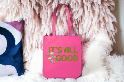 It's All Good, Aesthetic Tote Bag, Inspirational Bag, Canvas Tote Bag-newamarketing