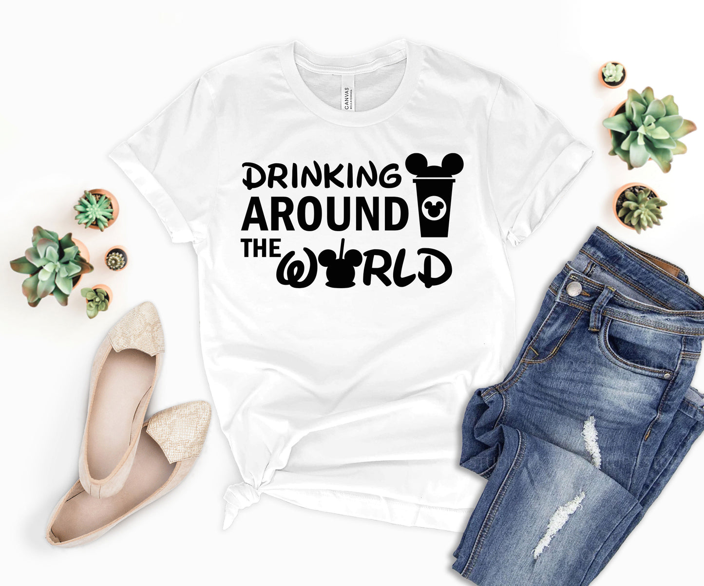 Disney Drinking Around The World Shirt, Drinking Disney Shirts, Disneyland Shirt-newamarketing