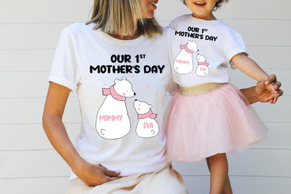 Our 1st Mother's Day Shirt, Custom Mom Matching Shirts, First Mothers Day Shirt-newamarketing