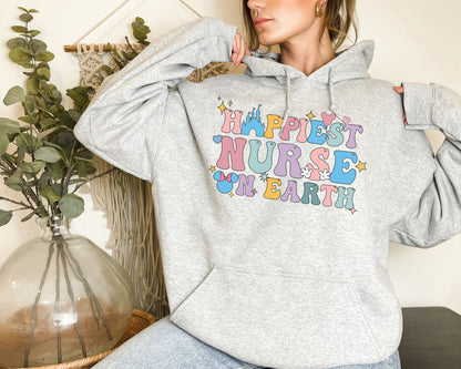 Happiest Place on Earth Sweatshirt, Hoodie for Nurse, Nurse Sweatshirt-newamarketing
