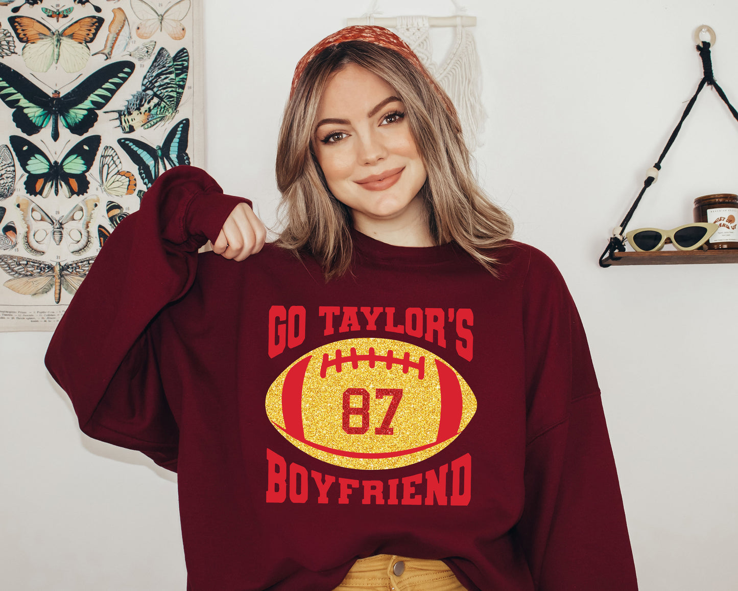 Go Taylors Boyfriend Sweatshirt, Taylor Swift Sweatshirt, Taylor Swift 87 Sweatshirt-newamarketing
