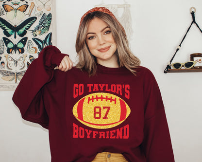 Go Taylors Boyfriend Sweatshirt, Taylor Swift Sweatshirt, Taylor Swift 87 Sweatshirt-newamarketing