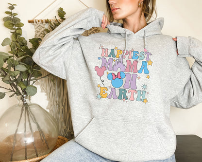 Happiest Mama on Earth, Womens Disney Sweater, Happiest Mom Hoodie-newamarketing