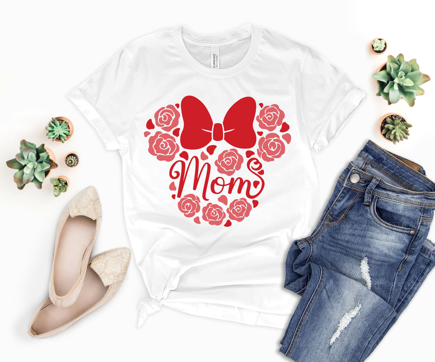 Disney Mom Shirts, Cute Mom T-shirts, Minnie Mom Shirt-newamarketing
