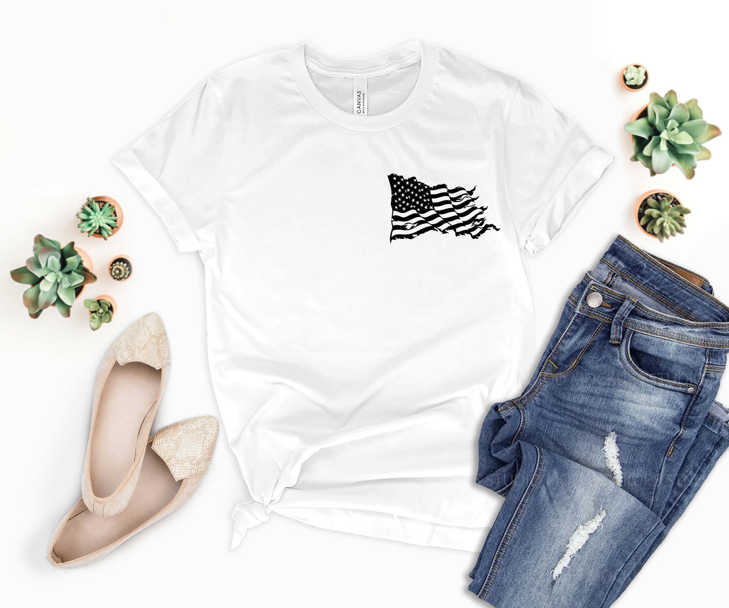 American Flag Shirt, Patriotic American Flag T-shirt, Usa Made American Flag Shirt-newamarketing