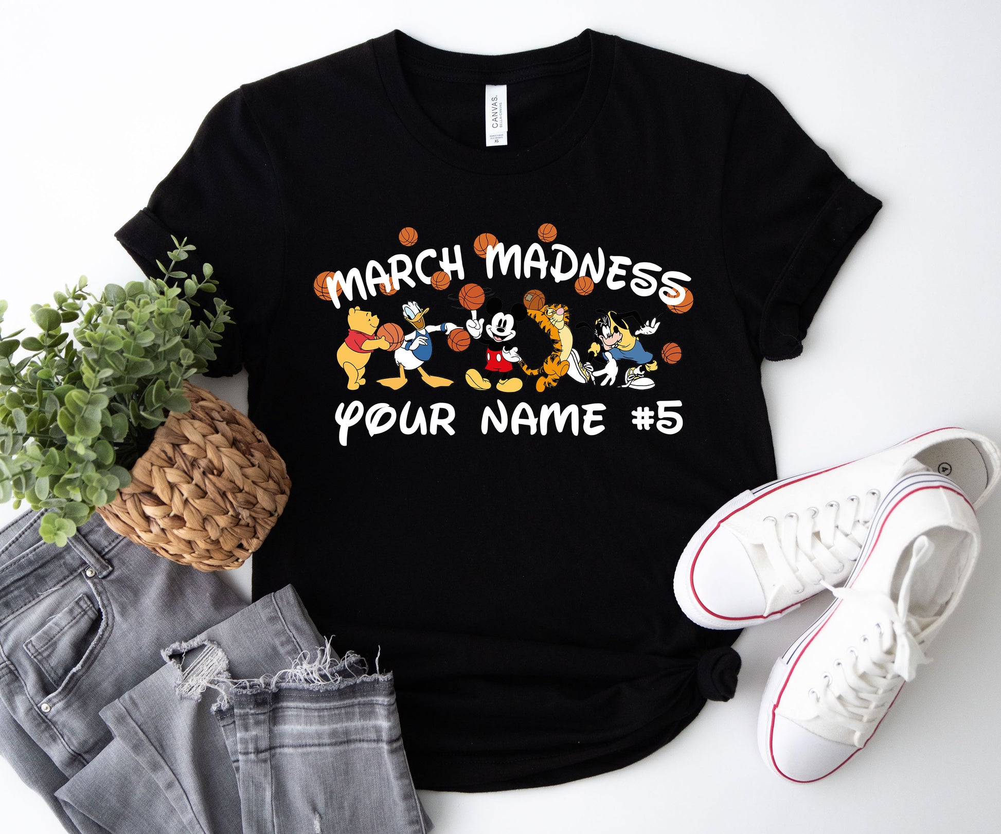 Custom March Madness T-Shirt, Mickey Mouse Basketball Shirt, Shirt Madness-newamarketing