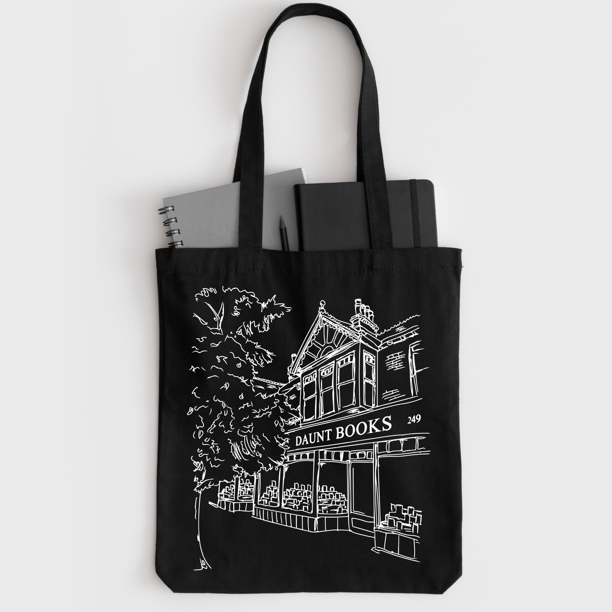 Books Tote Bag, Daunt Books Tote Bag, Tote Bags for Book Lovers-newamarketing