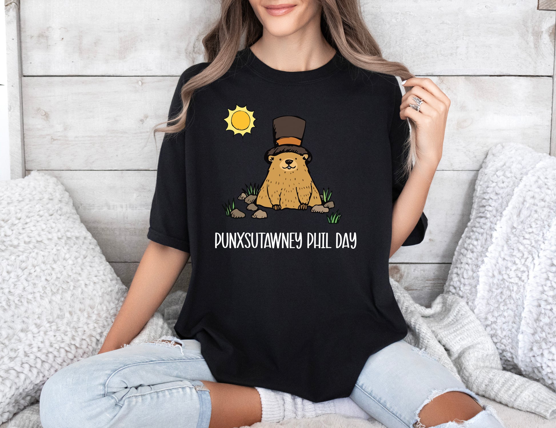 Comfort Color T-Shirts, Punxsutawney Phil Shirt, Groundhog Day Shirts-newamarketing
