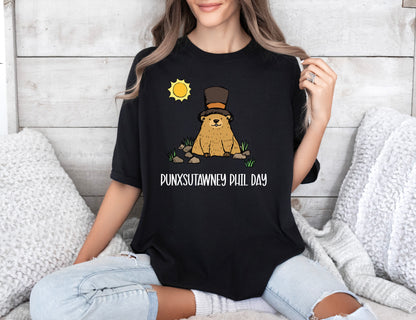 Comfort Color T-Shirts, Punxsutawney Phil Shirt, Groundhog Day Shirts-newamarketing