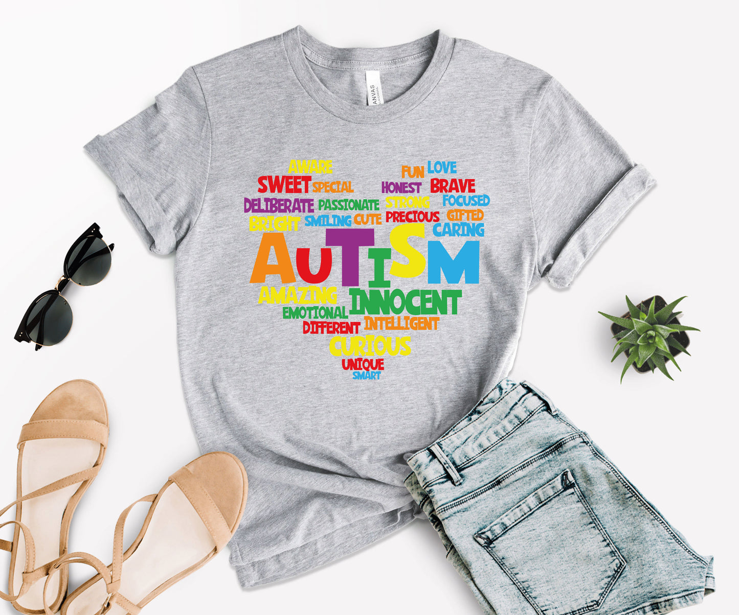 Love Autism Shirt, T-Shirts Autism Awareness, Heart For Autism-newamarketing