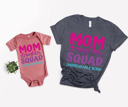 Mom Daughter Squad Shirts, A Mother and Daughter Bond Shirts, Mom Squad Shirts-newamarketing