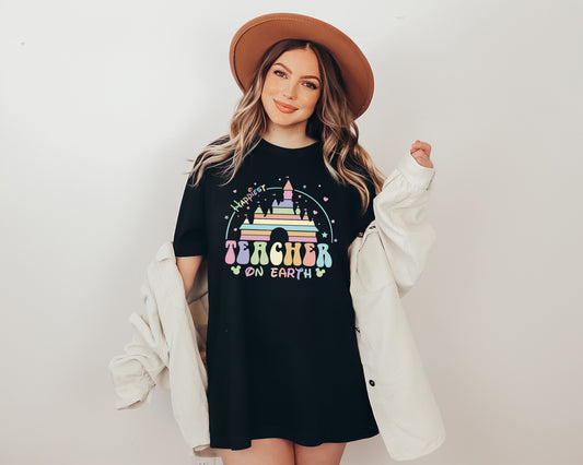 Happiest Place on Earth Shirt, Earth Day Teacher Shirts, Disney Teacher Shirts Media -newamarketing