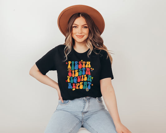 Cinco De Mayo Shirts, Mexican Fiesta Shirts, Fiesta Siesta Tequila Repeat-newamarketing