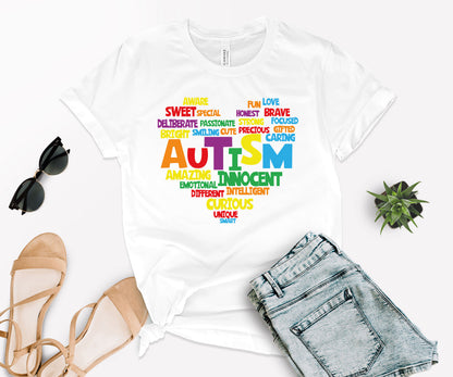 Love Autism Shirt, T-Shirts Autism Awareness, Heart For Autism-newamarketing