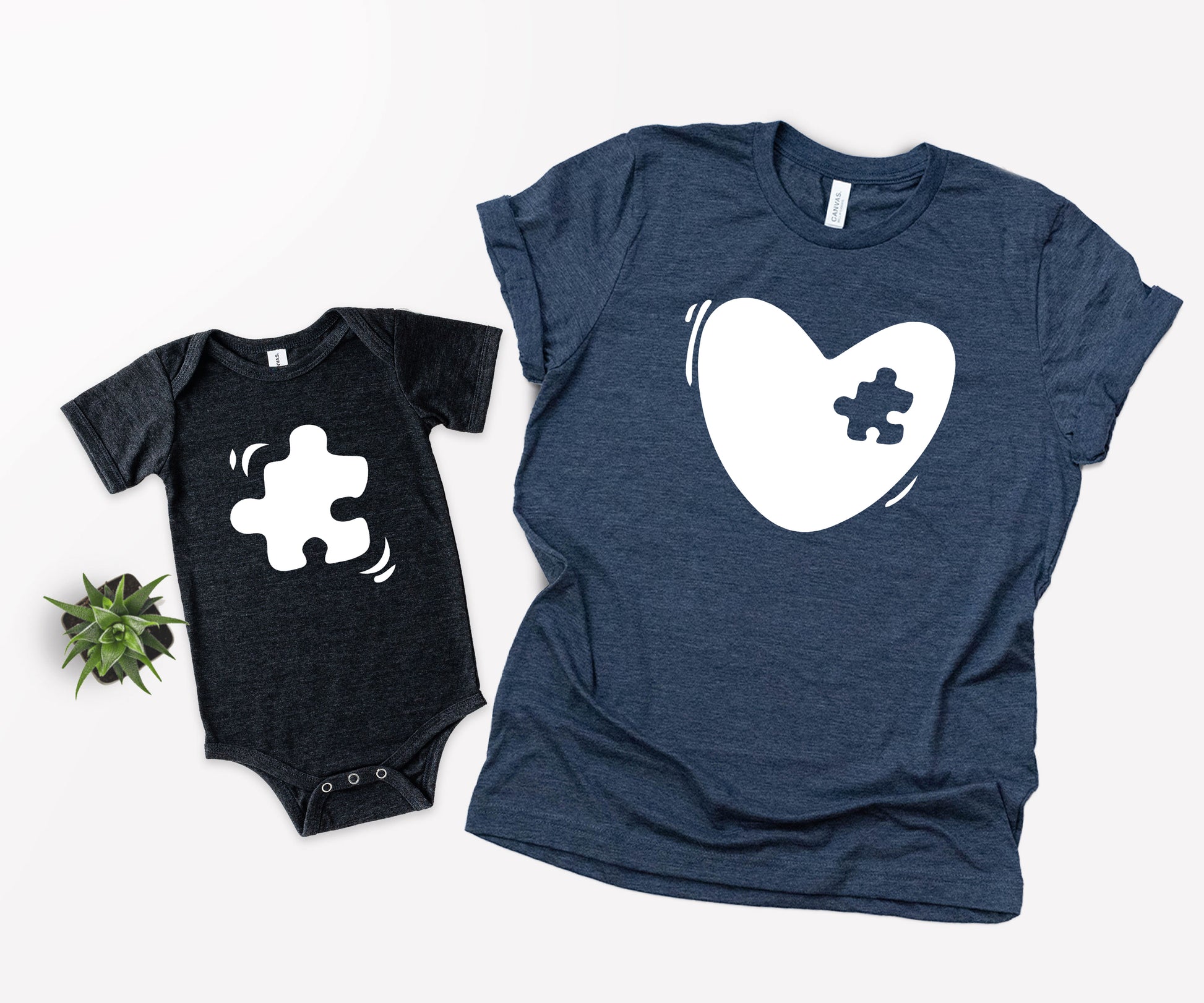 Mommy And Me Matching T-Shirts, Heart Missing Piece, Coming Home Outfit-newamarketing