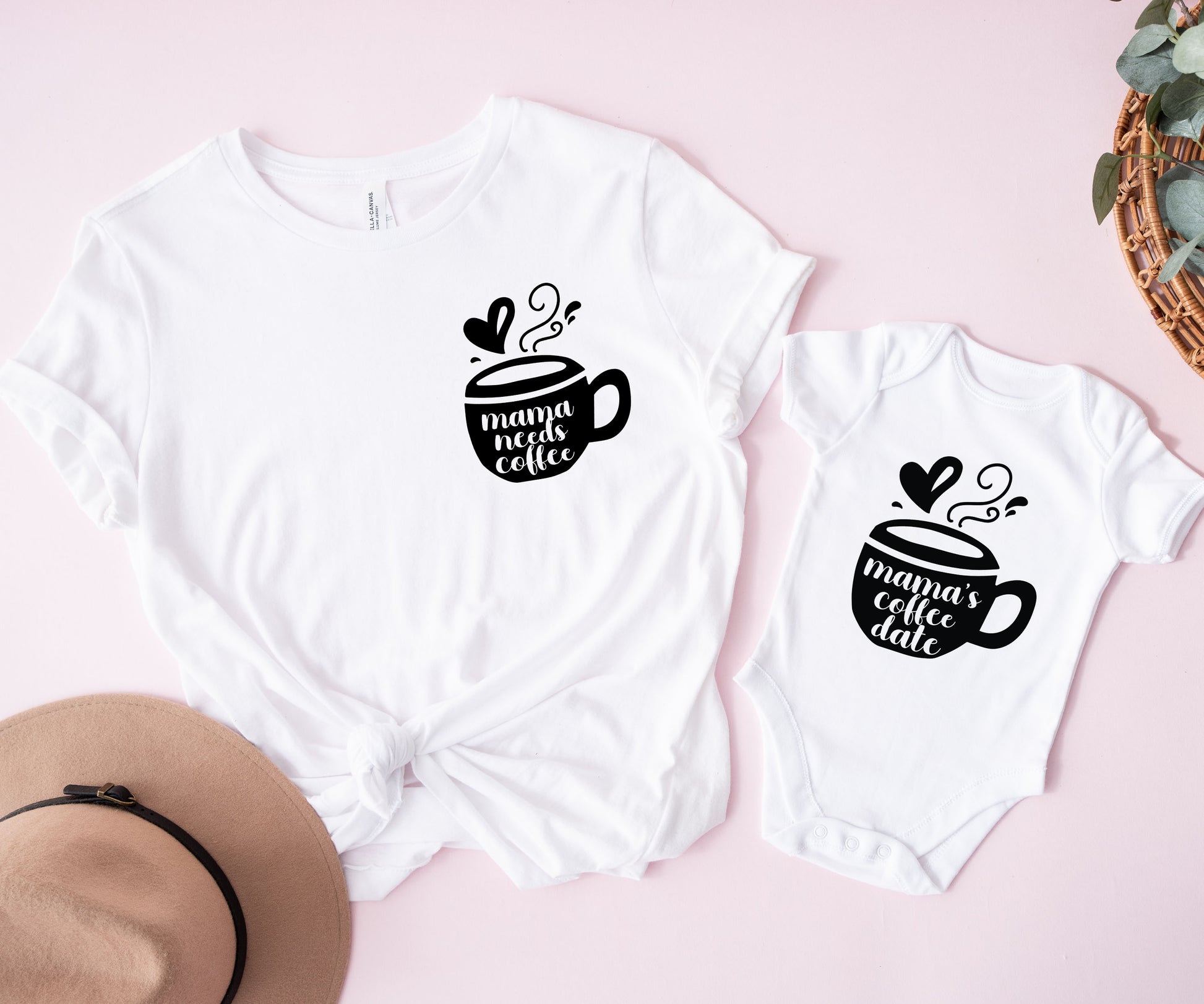 Mama Needs Coffee Shirt, Cute Coffee Shirt, Mommy And Me T-Shirt-newamarketing