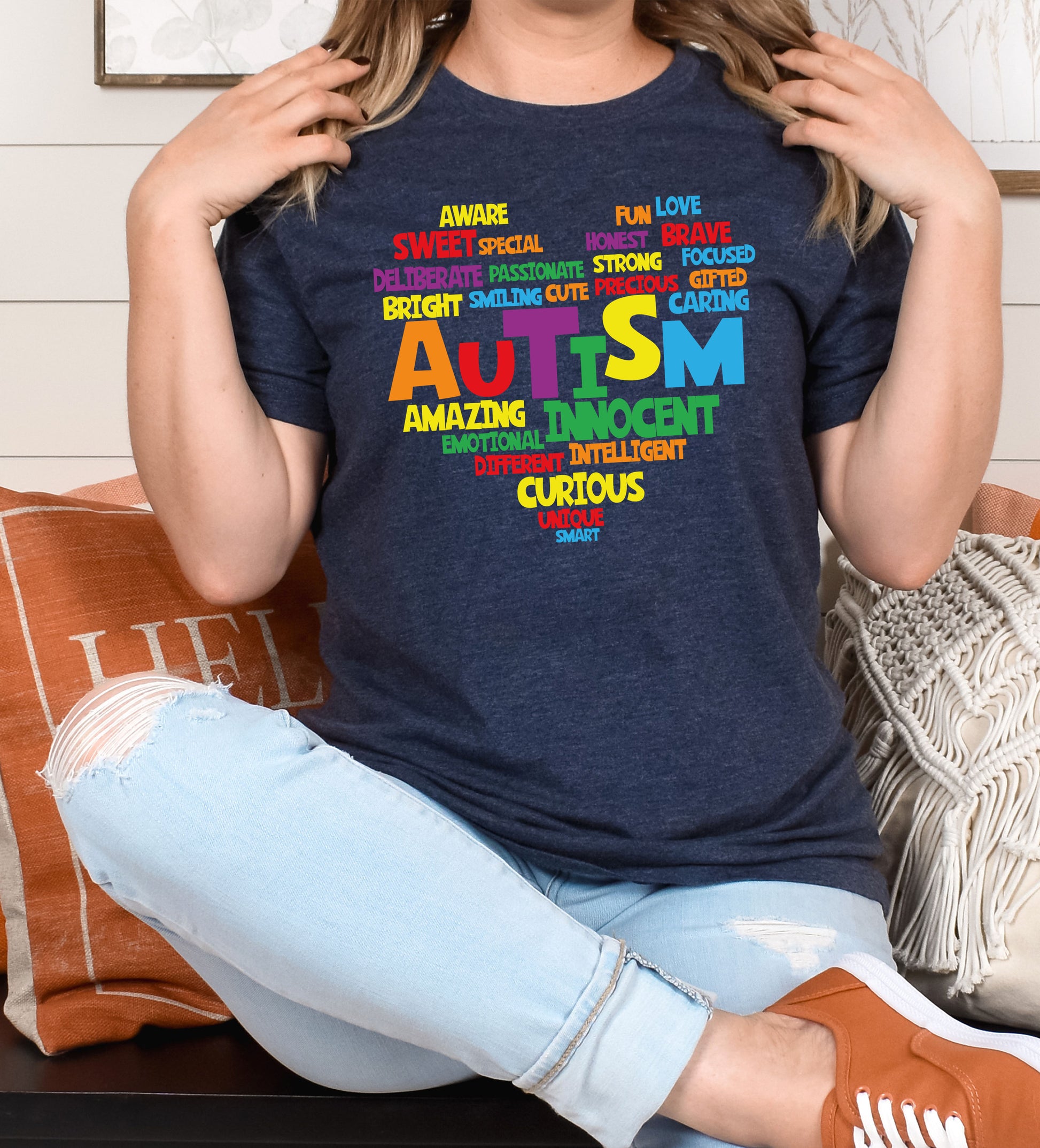 Love Autism Shirt, T-Shirts Autism Awareness, Heart For Autism-newamarketing