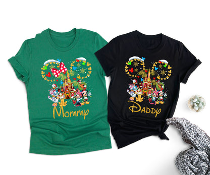 Custom Disney-Inspired Family Christmas Shirts – Matching Holiday Tees for Men, Women, Kids, Toddlers & Babies