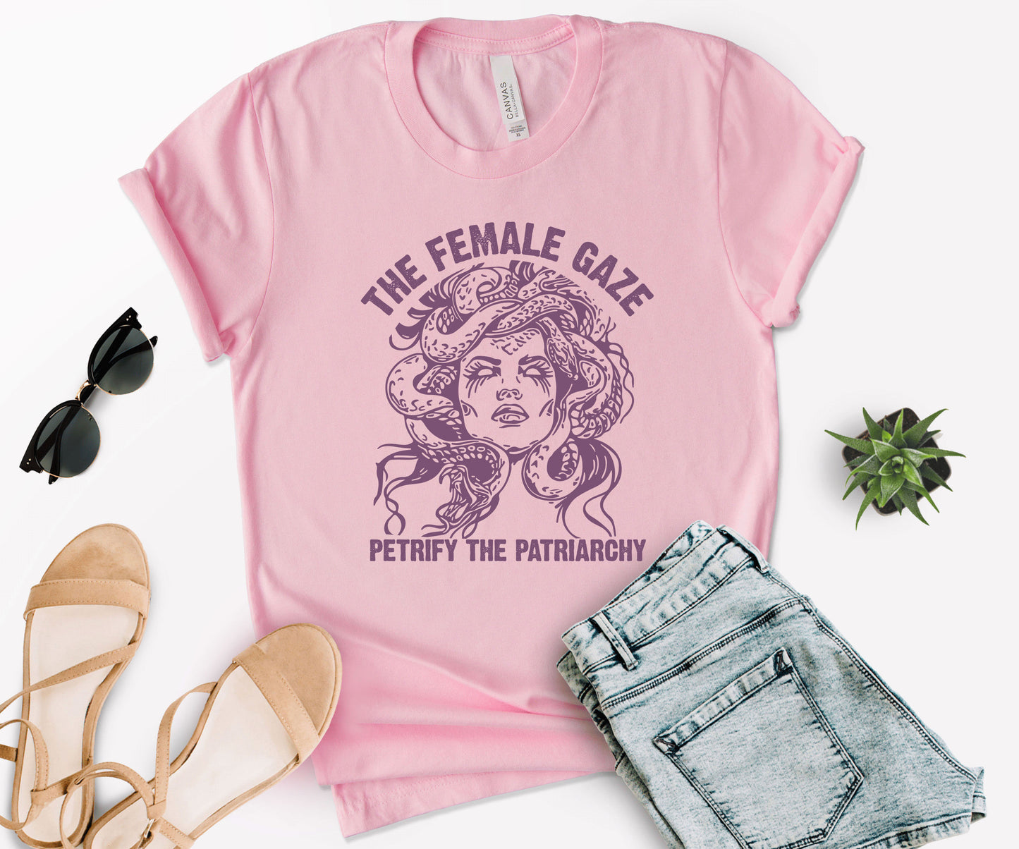 The Female Gaze Shirt, The Female Gaze Medusa Shirt, Petrify The Patriarchy-newamarketing