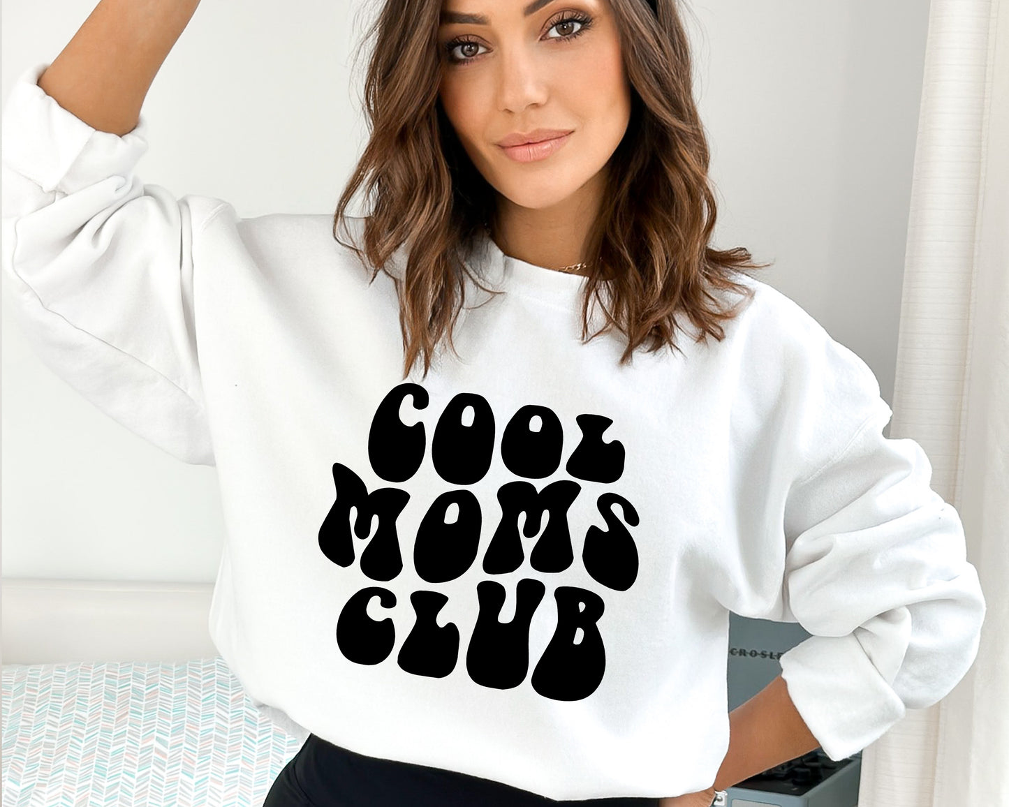 Cool Moms Club Sweatshirt, Cool Mom Hoodie, Pregnancy Ugly Sweater-newamarketing