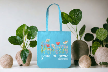 Floral Tote Bag, Christian Tote Bag, Tote Bag Flower-newamarketing