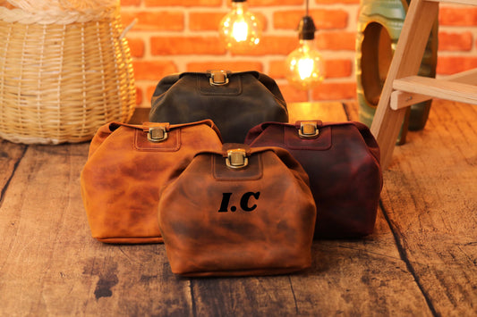 Women Dopp Kit,  Toiletry Bag Women,  Leather Cosmetic Bag