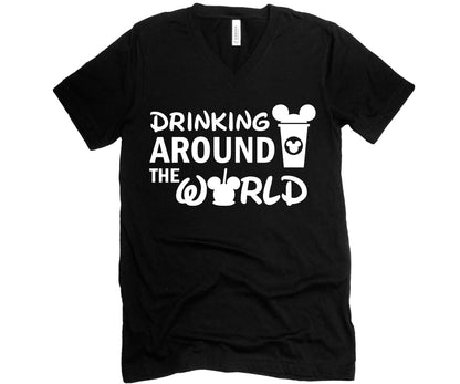 Disney Drinking Around The World Shirt, Drinking Disney Shirts, Disneyland Shirt-newamarketing