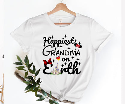 Happiest Tees On Earth, Disney Grandma Shirt, Disney Family Shirts-newamarketing