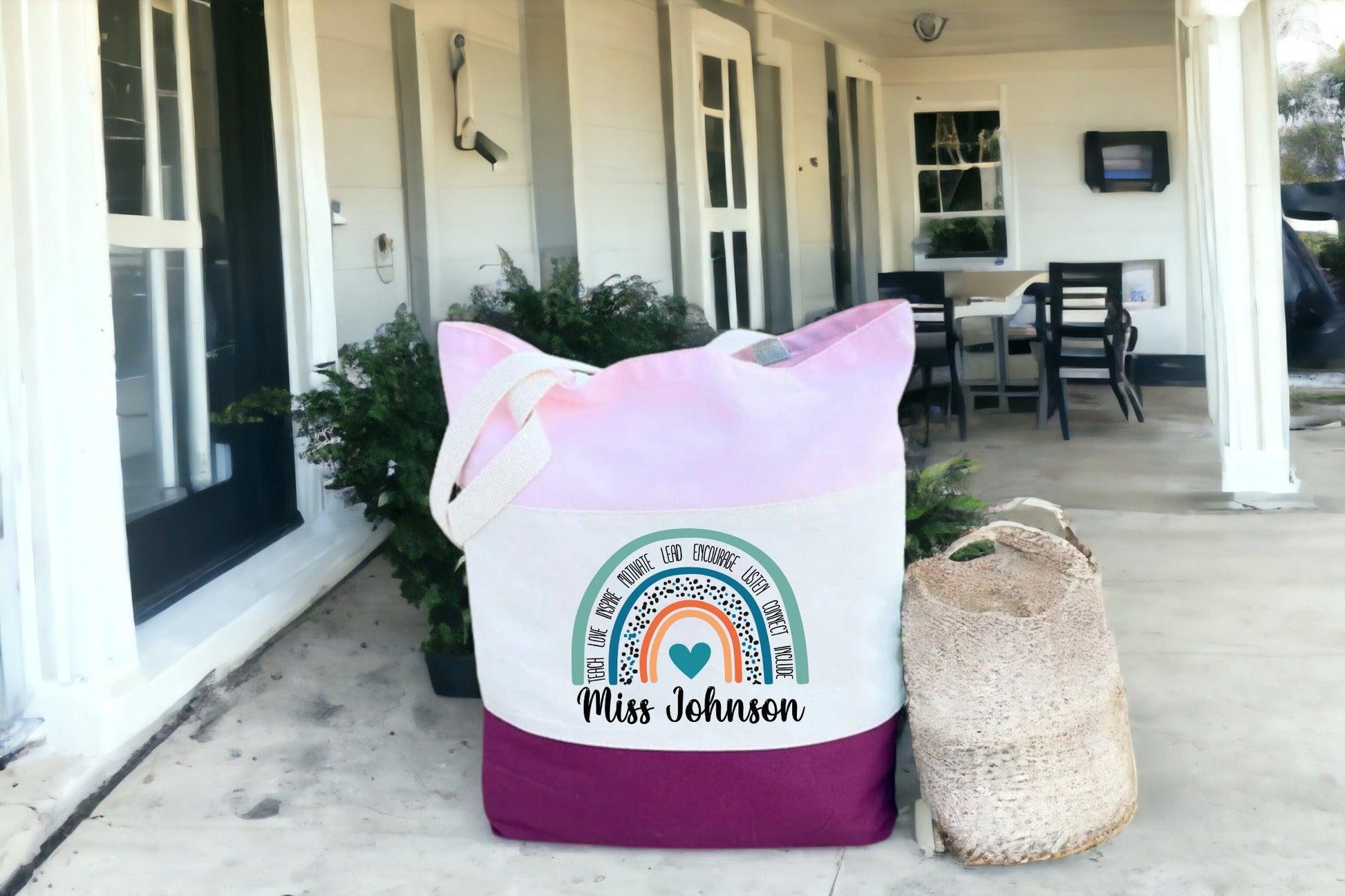 Personalised Teacher Bag, Custom Teacher Tote Bag - newamarketing